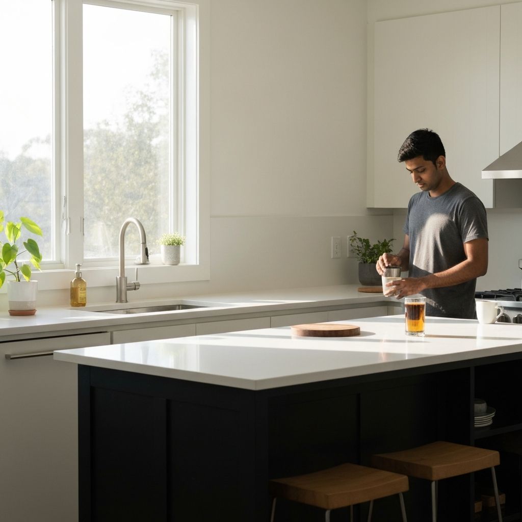 Morgonrutiner i köket